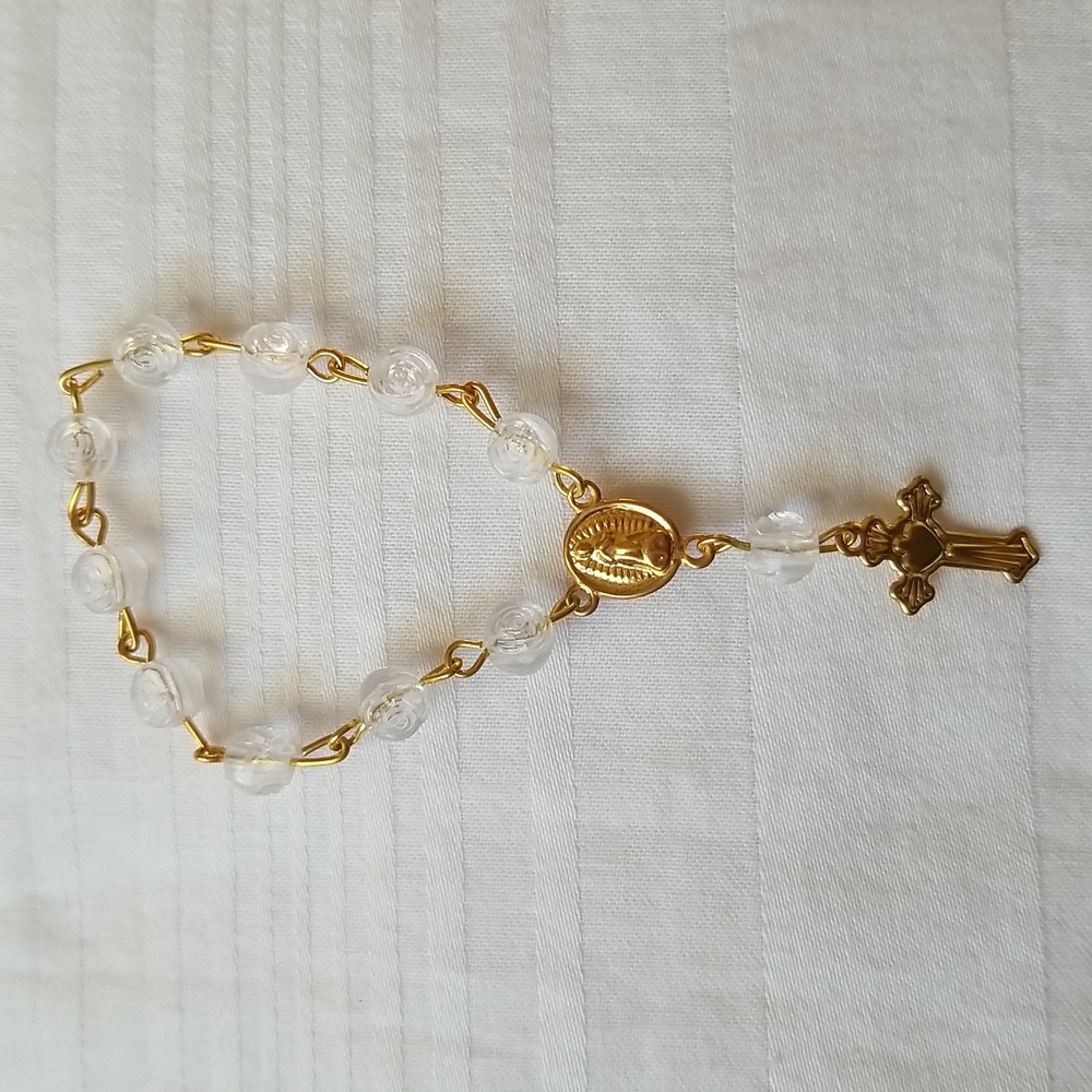 New Gold Clear Prayer Beads